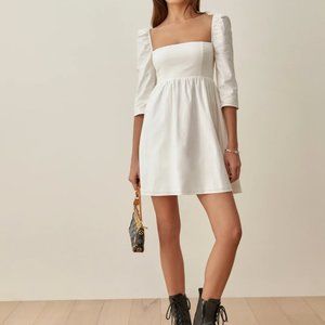 NWT Reformation Gibson Dress white size 6